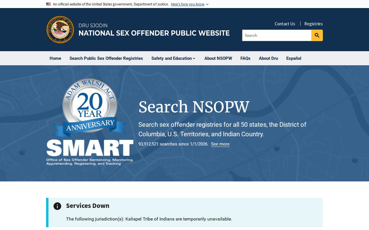 National registry search for a Swisher County sex offender check